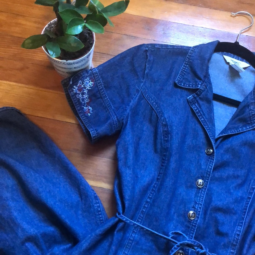 Denim maxi dress